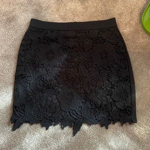 Black Lace Skirt